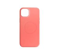 Coque Magsafe pour iPhone 15 plus Silicone Soft-touch Mag Cover rose corail