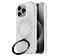 Coque MagSafe pour iPhone 15 Pro Antichoc avec Support Pliable Blanc