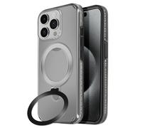 Coque MagSafe pour iPhone 15 Pro Antichoc avec Support Pliable Noir