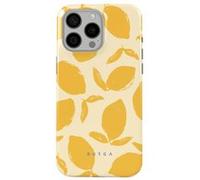Coque MagSafe pour iPhone 15 Pro Élégante Motif Lemon Tart Burga Jaune Jaune G