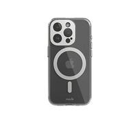 Coque MagSafe pour iPhone 15 Pro iGlaze avec Protection Caméra Antichoc Moshi Argent Argent