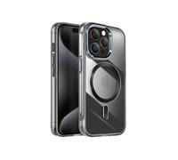 Coque MagSafe pour iPhone 15 Pro Max Dos Cristal Color Noir