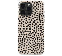 Coque MagSafe pour iPhone 15 Pro Max Élégante Motif Almond Latte Burga Beige