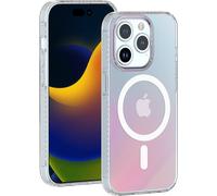 Coque MagSafe pour iPhone 15 Pro Max Hybride Transparente Irisée Bigben