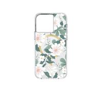 Coque MagSafe pour iPhone 15 Pro Max Motif Fleurs Willow Vert