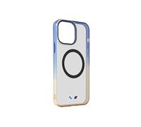 Coque MagSafe pour iPhone 15 Pro Max Silicone gel Design Dégradé Bleu