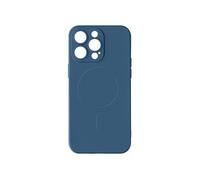 Coque Magsafe pour iPhone 15 Pro Max Silicone Soft-touch Mag Cover Bleu roi