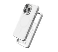Coque MagSafe pour iPhone 15 Pro Max Souple Antichoc Série SolidX Blanc