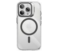 Coque MagSafe pour iPhone 15 Pro Série Hooke avec Cache Caméra Stand Zanaé Noir / Transparent