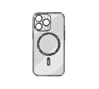 Coque MagSafe pour iPhone 15 Pro Silicone Pailleté Noir
