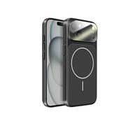 Coque MagSafe pour iPhone 15 Rigide avec Verre Protection Caméra Noir