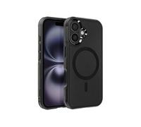 Coque MagSafe pour iPhone 16 Antichoc avec Bords Surélevés Noir
