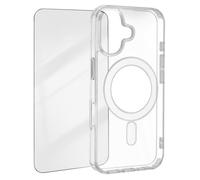 Coque MagSafe pour iPhone 16 Antichoc avec Verre Trempé 9H 4smarts Transparent