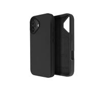 Coque MagSafe pour iPhone 16 en Cuir Vegan Haute Qualité Noir