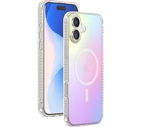 Coque MagSafe pour iPhone 16 Hybride Transparente Irisée Bigben