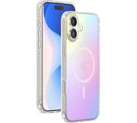 Bigben Connected Coque MagSafe pour iPhone 16 Hybride Transparente Irisée