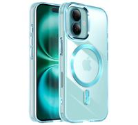 Coque MagSafe pour iPhone 16 Plus Dos Cristal Color Bleu