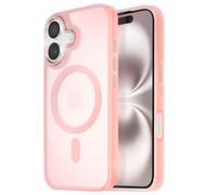 Coque MagSafe pour iPhone 16 Plus Dos Mat Givré Contour Rose