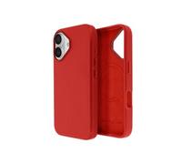 Coque MagSafe pour iPhone 16 Plus en Cuir Vegan Haute Qualité Rouge