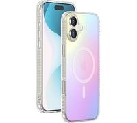 Coque MagSafe pour iPhone 16 Plus Hybride Transparente Irisée Bigben