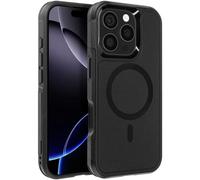 Coque MagSafe pour iPhone 16 Pro Antichoc avec Bords Surélevés 4smarts Noir