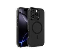 Coque MagSafe pour iPhone 16 Pro Antichoc avec Bords Surélevés Noir