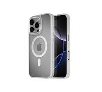Coque MagSafe pour iPhone 16 Pro Dos Mat Givré Contour Gris
