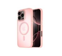 Coque MagSafe pour iPhone 16 Pro Dos Mat Givré Contour Rose