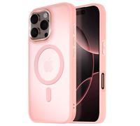 Coque MagSafe pour iPhone 16 Pro Dos Mat Givré Contour Rose