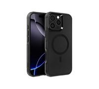 Coque MagSafe pour iPhone 16 Pro Max Antichoc avec Bords Surélevés Noir