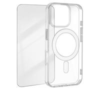 Coque MagSafe pour iPhone 16 Pro Max Antichoc avec Verre Trempé 9H 4smarts Transparent