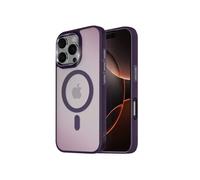 Coque MagSafe pour iPhone 16 Pro Max Dos Mat Givré Contour Violet