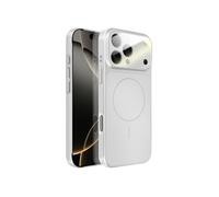 Coque MagSafe pour iPhone 16 Pro Max Rigide avec Verre Protection Caméra Argent