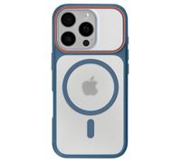 Coque MagSafe pour iPhone 16 Pro Protection Bi-matière Dos Rigide Bleu foncé