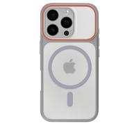 Coque MagSafe pour iPhone 16 Pro Protection Bi-matière Dos Rigide Gris