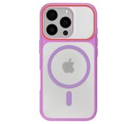 Coque MagSafe pour iPhone 16 Pro Protection Bi-matière Dos Rigide Violet