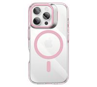 Coque MagSafe pour iPhone 16 Pro Série Hooke avec Cache Caméra Stand Zanaé Rose