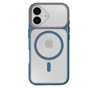 Coque MagSafe pour iPhone 16 Protection Bi-matière Dos Rigide Bleu foncé