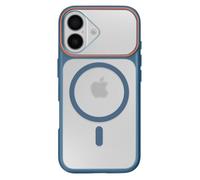 Coque MagSafe pour iPhone 16 Protection Bi-matière Dos Rigide Bleu foncé