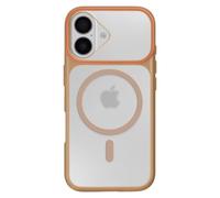 Coque MagSafe pour iPhone 16 Protection Bi-matière Dos Rigide Marron