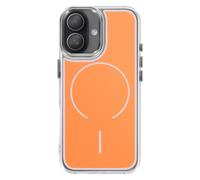 Coque MagSafe pour iPhone 16 Protection Bi-matière Ultra Renforcé Orange