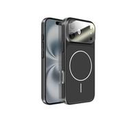 Coque MagSafe pour iPhone 16 Rigide avec Verre Protection Caméra Noir