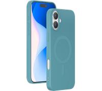 Coque MagSafe pour iPhone 16 Silicone Sarcelle Bigben