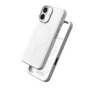 Coque MagSafe pour iPhone 16 Souple Antichoc Série SolidX Rhinoshield Blanc