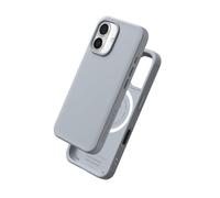 Coque MagSafe pour iPhone 16 Souple Antichoc Série SolidX Rhinoshield Gris