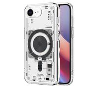 Spigen Coque pour iPhone 16e, Ultra Hybrid MagFit, [Design Schématique] - Neo One