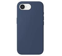 Coque MagSafe pour iPhone 16e Silicone Souple Finition Mate Bleu