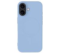 Bigben Connected Coque MagSafe pour iPhone 17 Silicone ultra douce et résistante Bleu ciel
