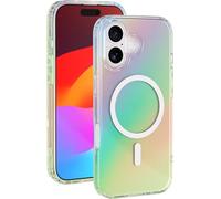 Bigben Connected Coque MagSafe pour iPhone 17 Hybride transparente irisée