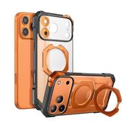 Coque MagSafe pour iPhone 17 Pro Max avec Béquille Antichoc 4.5m Bouton Photo Supcase Orange